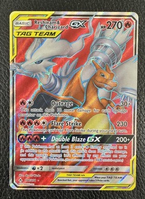 Pokémon TCG: Reshiram & Charizard GX Full Art Ultra Rare 194/214
