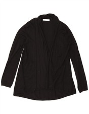 Maglione cardigan aperto donna Zara UK 16 grande nero CP13