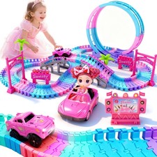 Tracks Car Toys for 3 4 5 6 Year Old Girls Kids,177 PCS 360 Rotating Track Fl...