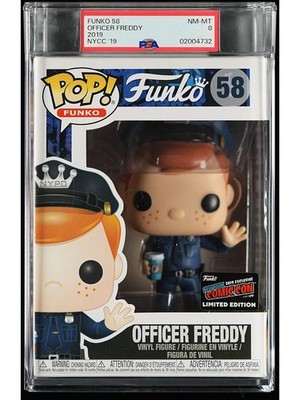 Officer Freddy Funko NYCC 2019 58 Funko Pop! PSA 8 NM-MT