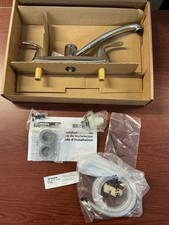 NEW Moen 87046 Adler Double Handle Kitchen Faucet,Chrome B8