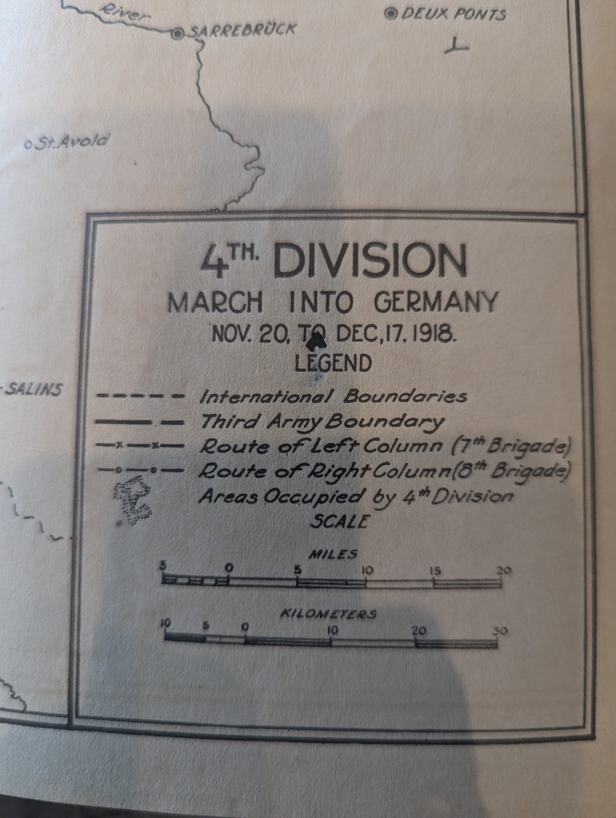 World War I Campaign Maps 1918, Lot Of 5,Book 1920,History Of 4th Division,Great