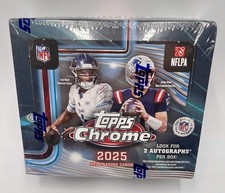 2025 Topps Chrome Football Factory Sealed Hobby Jumbo Box - NFL