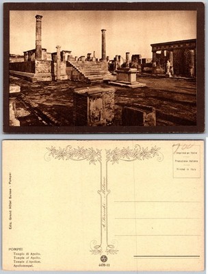 Temple Of Apollo Pompei Italy Postcard