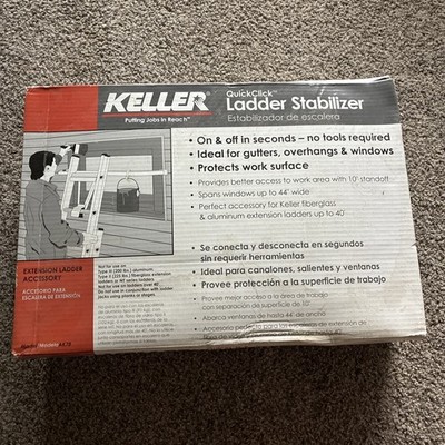 Keller AK78 QuickClick Ladder Stabilizer 44'' Span 10'' Standoff 4XN88 New