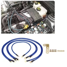 Universal 5-Point Auto Car Earth Cable System Ground Grounding Wire Kit