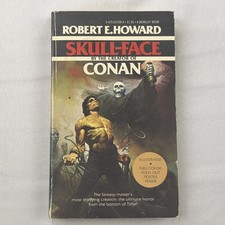 Vtg 1978 Mass Market Paperback Skull-Face Robert E. Howard Horror Time Poster