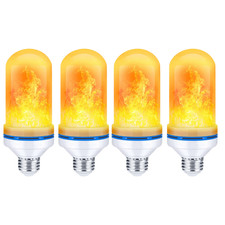 1-4 Stück LED Licht Fackel Feuer Lampe Flammen Effekt E27 9W Glühbirne Flacker