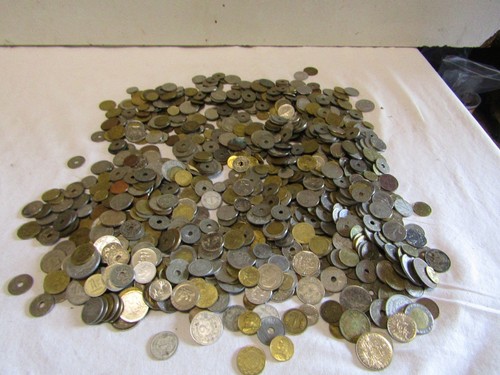 16... Lote de 4 kilos de monedas antiguas francia mundo - Imagen 1 de 11