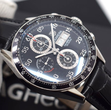 tag heuer  carrera daydate cv2a10. box papers 2016 yr just serviced 2 yr gtee