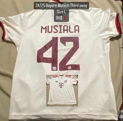 2024/25 Bayern Munich Third Kit, Musiala 42, Player s Version, Med. (SlimFit)