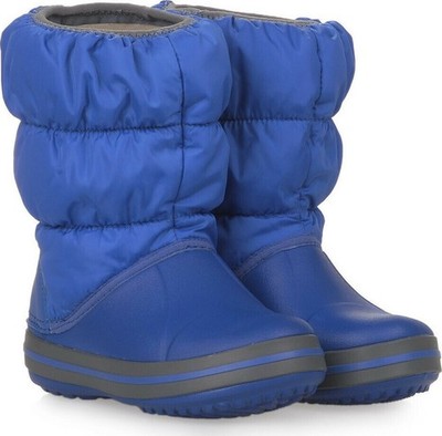 Crocs Schneeschuhe Winter Puff Boot Kids 14613 Dunkelblau Größe 22 - 23 C6