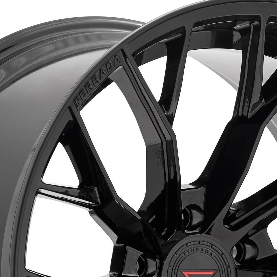 Ferrada FORGE-8 FR9 Wheels 22x9 (30, 5x120.65, 74.1) Black Rims Set of 4 - Изображение 3 из 4