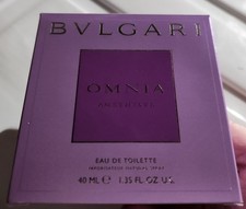 Bvlgari Omnia Amethyste Perfume 1.35oz EDT with box (minor bottle defects)