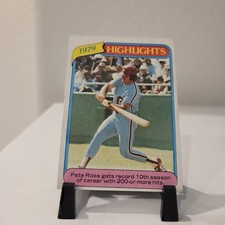1980 Topps #4 Pete Rose 1979 Highlights Vintage Baseball Card MLB 