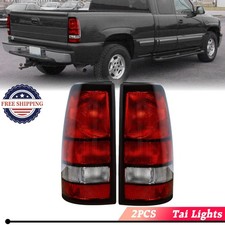 For 1999-2002 Chevy Silverado 1500 99-06 Gmc Sierra Red Tail Lights Lamps Lh Rh