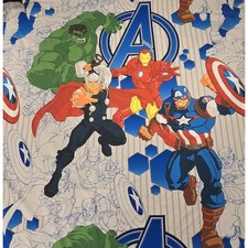 MARVEL THE AVENGERS Twin Sheet Set - Flat  Fitted Sheets Twin Pillow Case