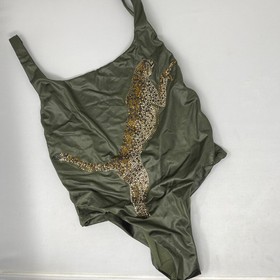 Agent Provocateur Indiana Green Crystal Swimsuit AP3 Medium SAMPLE