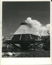 1968 Press Photo Hexagonal House designed as a hurricane proof vacation Retreat