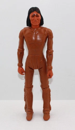 Marx Johnny West Lot of Geronimo Carmel Colored Played with Fort Apache Fighter