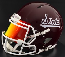 MISSISSIPPI STATE BULLDOGS Riddell Speed Full Size AUTHENTIC Football Helmet