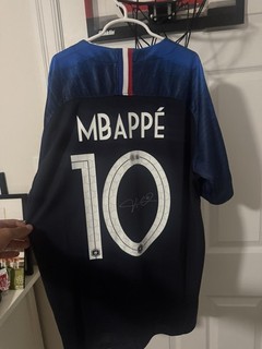 🇫🇷 Kylian Mbappé Signed 2018 World Cup Jersey