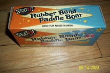 Rubber Band Paddle Boat Clasic Wooden Toy by Toysmith