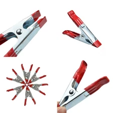 US 32 Pcs Metal Spring Clamps Heavy Duty 2" Mini Spring clips Jaw Opening Set