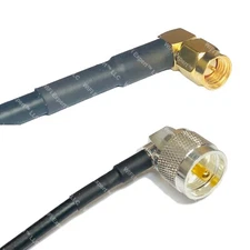 RFC240UF SMA MALE ANGLE to UHF Male Angle RF Cable FAST-SHIP LOT