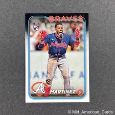 2024 Topps Series 2 J.P. Martinez Rookie Base #685 Atlanta Braves (RC)