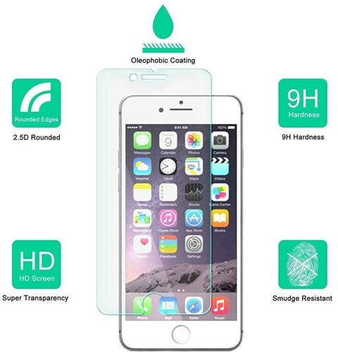 i Phone Screen Protector Tempered Glass Pack lot For 4 5 6 7 8 X XR XS Max - Picture 22 of 76