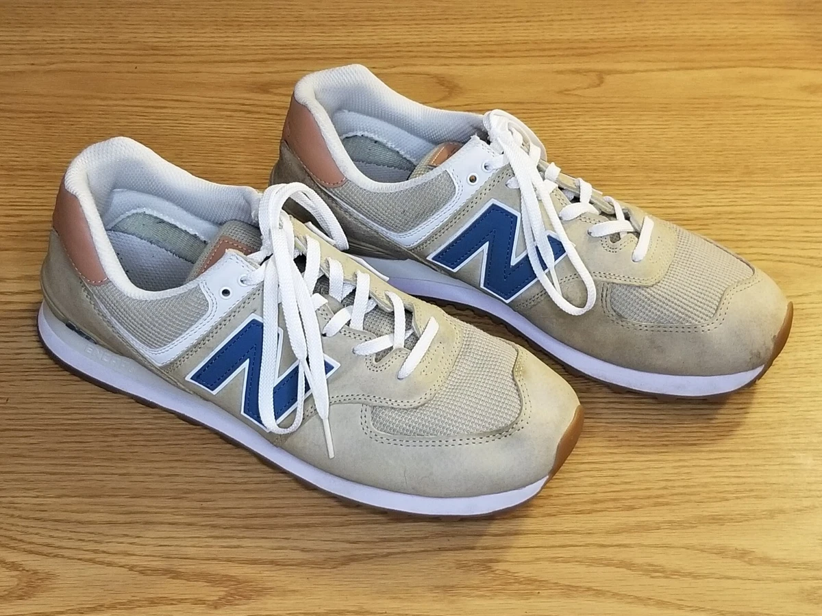 New Balance 574 Men s US Size 12 D Classic Sneakers Beige ML574TYC Walking Shoe