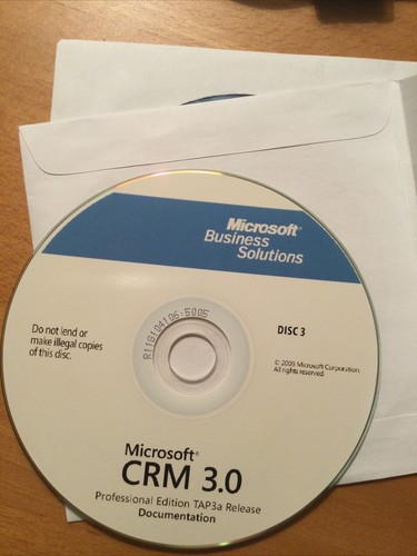 Brand New Microsoft CRM 3.0 Professional Edition 3 cds. TAP 3a Release - Afbeelding 2 van 3