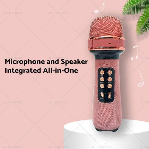 Wireless Blue-tooth Portable Karaoke Microphone Speaker Mic USB Speaker Portable - Picture 3 of 16