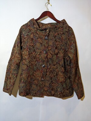 CMC Color Me Cotton Rust Chenille Blazer NOS Medium