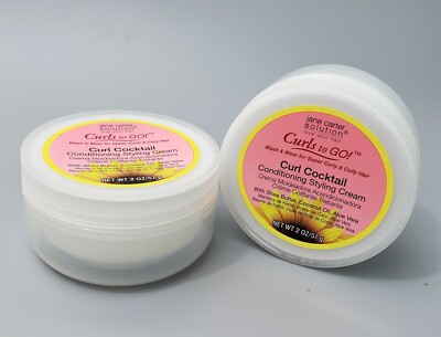 2 Jane Carter Curls To Go Curl Cocktail Conditioning Styling Cream 2 oz.