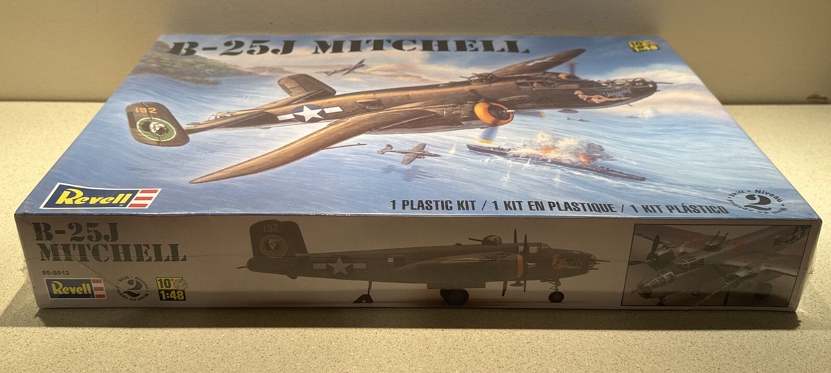 Revell B-25J Mitchell Plastic Model Kit Scale 1:48 #85-5512. NEW Revell B-25J Mitchell Plastic Model Kit Scale 1:48 #85-5512. NEW