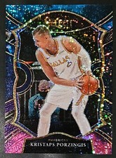 Kristaps Porzingis 2020-21 Select CONCOURSE COSMIC PRIZM Insert Card SP (no.43)