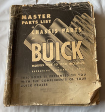 Master Parts List Of Chassis Parts For Buick Models 1928 To 1950