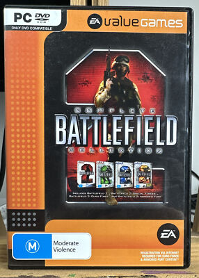 Complete Battlefield Collection PC complete Game In Good Condition 4453