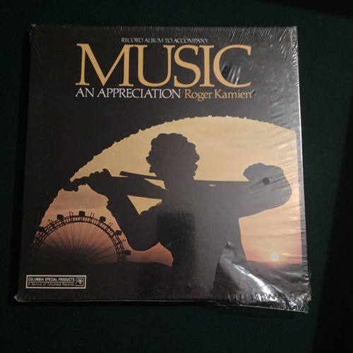 Plattenalbum zur Begleitung von Musik und Wertschätzung / Roger Kamien 1975 McGraw-Hill