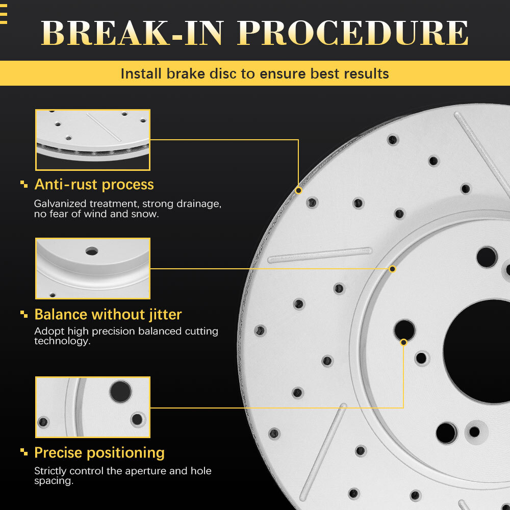 Front Disc Brake Rotors Ceramic Pads For 2011 2015 Hyundai Sonata Kia