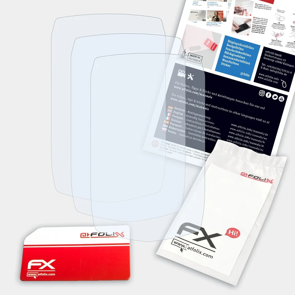 atFoliX 3x Película Protectora para a-rival TEASI one transparente - Imagen 2 de 4