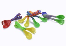Nuby Fun Feeding Spoons  Forks 6-Pack