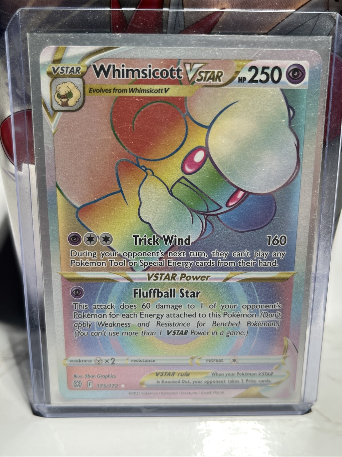 Whimsicott VSTAR (Secret) 175/172 Swsh09: Brilliant Stars Holo