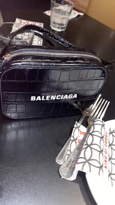 Balenciaga croc camera bag
