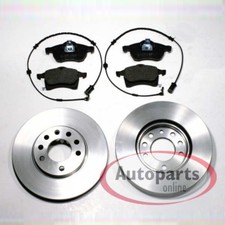 Bremsscheiben Ø 288 mm 5 Loch + Bremsbeläge Warnkontakte vorne für Opel Vectra B