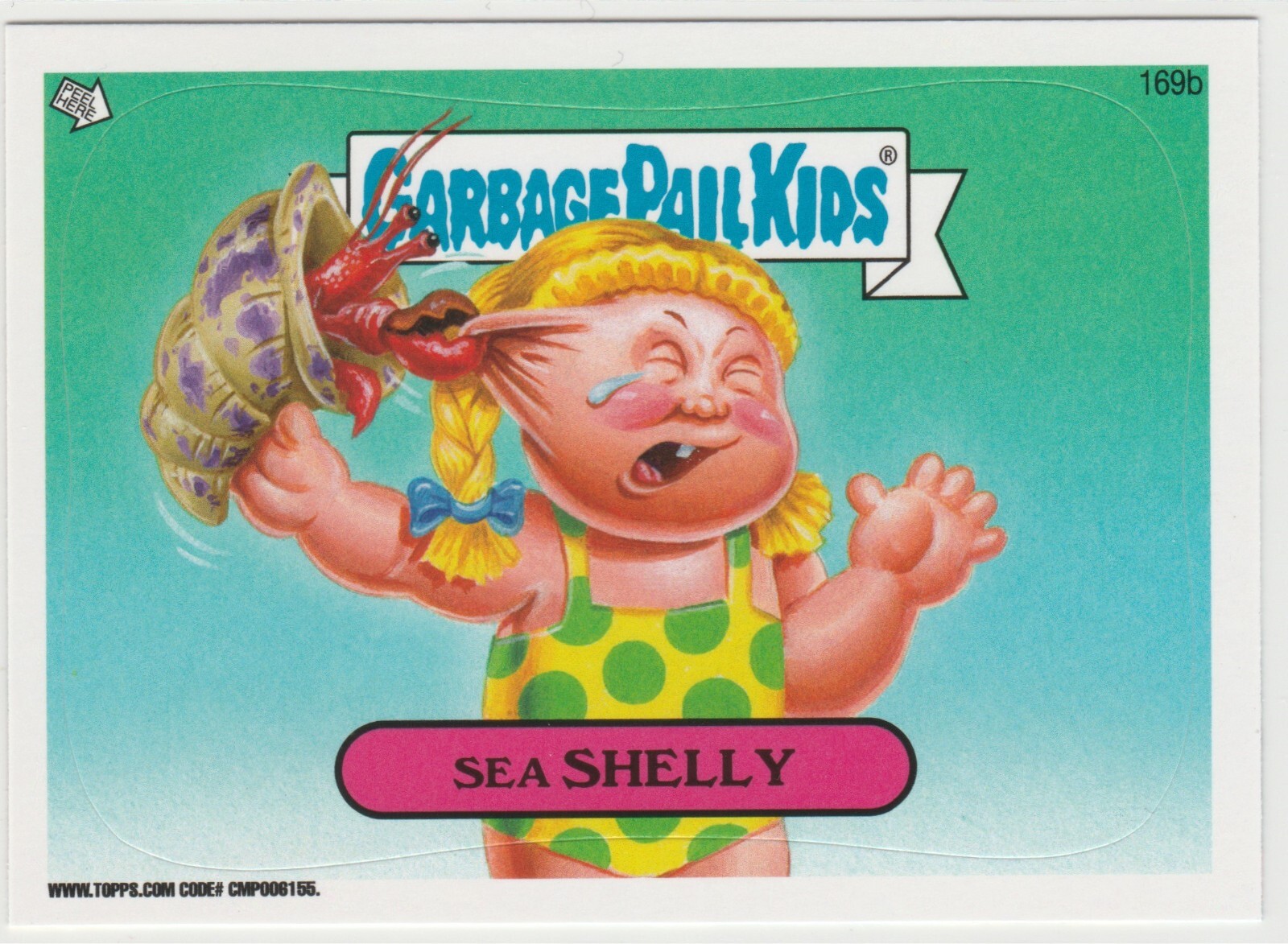Sea Shelly #169b Garbage Pail Kids GPK 2013 Series 3 BNS3 Brand New