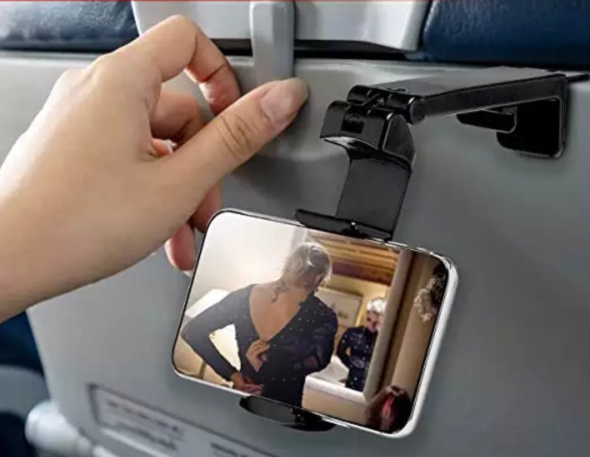 Universal Airplane Seat Phone Stand - Multi-Directional Dual Holder