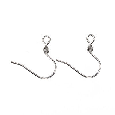 500PCS 304 Stainless Steel Earring Hooks Ear Wire Fish Hooks For